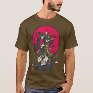 T-shirt Anime Girl Samurai Japans vechtster Ninja 