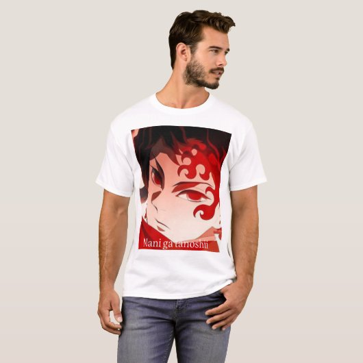 T_shirt-anime T-shirt (Voorkant volledig)