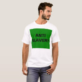 T-Shirt Anti Slavery Green (Voorkant volledig)