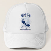 T-shirt Ants, Beautiful Engevaared Insects Trucker Pet (Voorkant)
