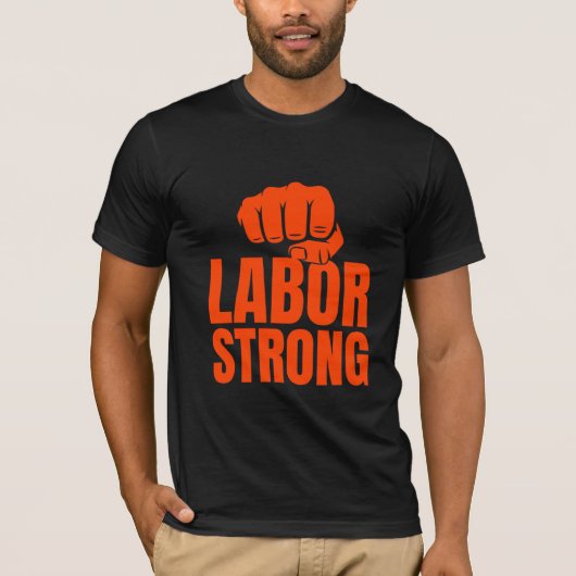 T-shirt 'Arbeid Sterke Arbeidsdag' (Voorkant)