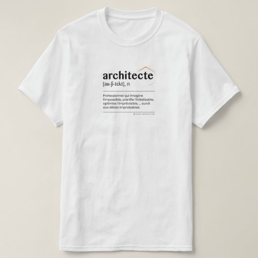T-shirt Architect (Design voorkant)