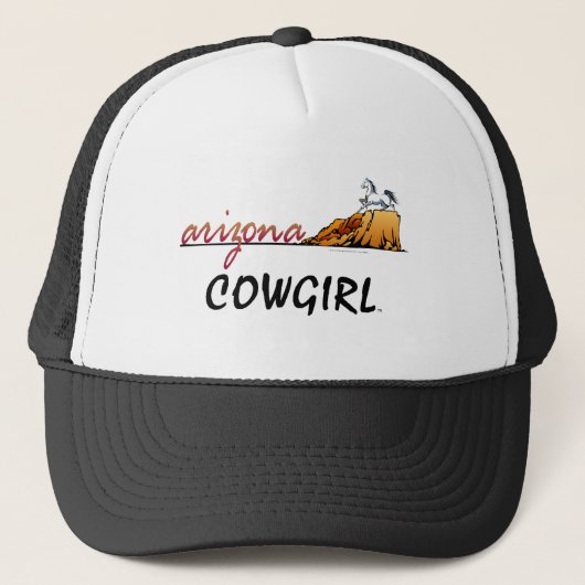 T-SHIRT Arizona Cowgirl Trucker Pet (Voorkant)