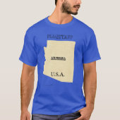 T-shirt - Arizona Map met Town (Voorkant)