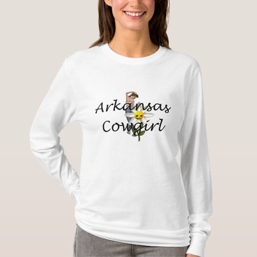 T-SHIRT Arkansas Cowgirl (Voorkant)