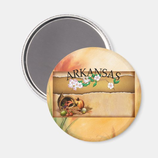 T-SHIRT Arkansas Magnets Magneet (Voorkant / Achterkant)