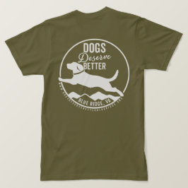 T-Shirt Army Green White Logo