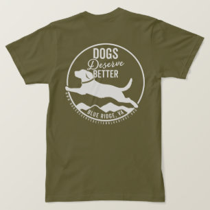 T-Shirt Army Green White Logo