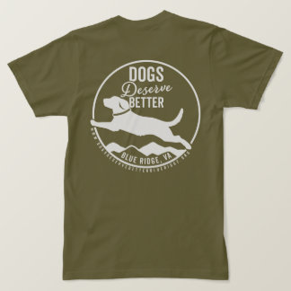 T-Shirt Army Green White Logo