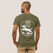 T-Shirt Army Green White Logo (Achterkant volledig)
