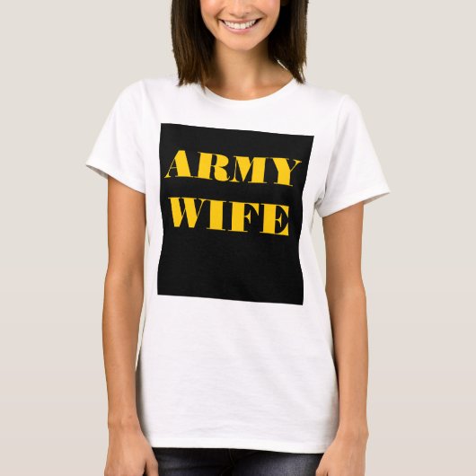 T-Shirt Army Wife (Voorkant)