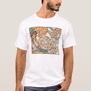 T-shirt: Art Nouveau — Taal van Bloemen T-shirt