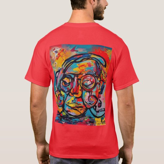 T-Shirt Arts voor Slimme persoon (Achterkant)