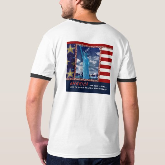 T-Shirt, arty, inspirerend, Freedom Road T-shirt (Achterkant)