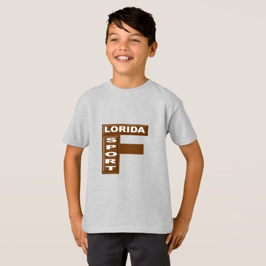 T-shirt as kinderen CHOCOLAT FLORIDA SPORT (Voorkant volledig)