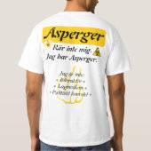 T-shirt — Asperger (Achterkant)
