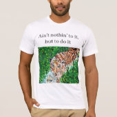 T-shirt : Athletic , tijger (Voorkant)
