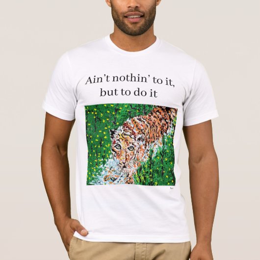 T-shirt : Athletic , tijger (Voorkant)