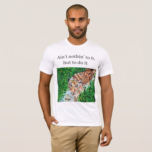 T-shirt : Athletic , tijger (Voorkant volledig)