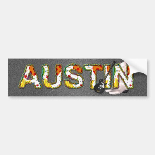 T-SHIRT Austin Bumpersticker (Voorkant)