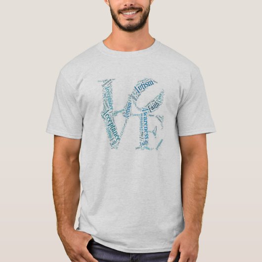 T-shirt Autism LOVE (Voorkant)