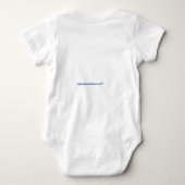 T-Shirt Baby Bodysuit: Gepersonaliseerd met Yoruba (Achterkant)