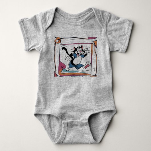 T-Shirt Baby Bodysuit Grappige kat (Voorkant)