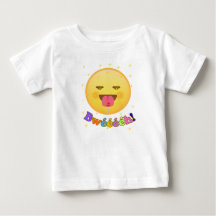 T-shirt Baby Emoji Grappig - Emoticon Tong Uitgest