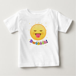 T-shirt Baby Emoji Grappig - Emoticon Tong Uitgest