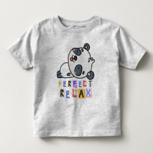 T-Shirt baby grijs en kleurrijk geschreven