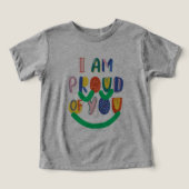 T-Shirt baby grijs kleur fier (Design voorkant)