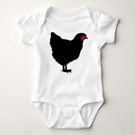 T-shirt BABY JERSEY BODYSUIT ROOSTER & EEN KUS (Voorkant)