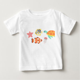 T-shirt baby kinderen oceaan