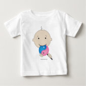 T-shirt - baby met yin yang lollipop (Voorkant)