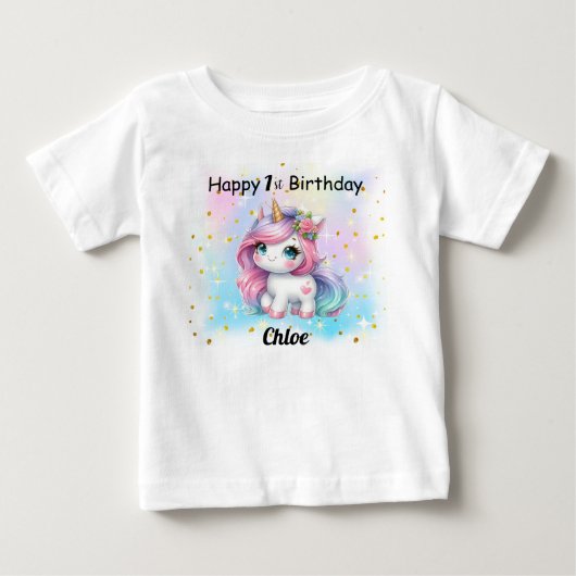 T-Shirt Baby Unicorn  (Voorkant)