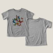 T-shirt baby vlinder patterned (Ontwerp Voorkant & Achterkant)