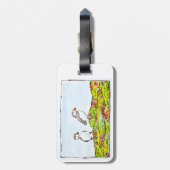 T-Shirt Bagagelabel (Achterkant verticaal)