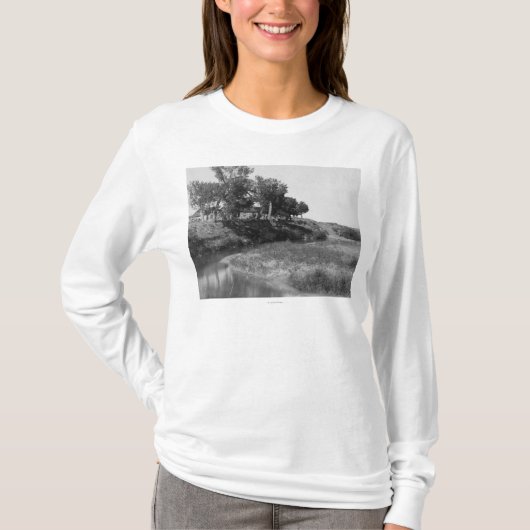 T-shirt balk op Pet Creek-foto (Voorkant)