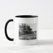 T-shirt balk op Pet Creek-foto Mok (Links)