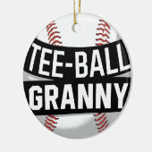 T-shirt-Ball Granny Teeball Oma Keramisch Ornament (Links)
