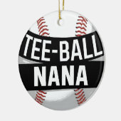 T-shirt-Ball Nana Funny Teeball Oma Keramisch Ornament (Links)