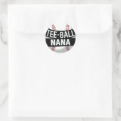 T-shirt-Ball Nana Funny Teeball Oma Ronde Sticker (Tas)