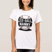 T-shirt-Ball Nanny Funny Teeball Oma T-shirt (Voorkant)