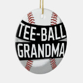 T-shirt-Ball Oma Teeball Grootmoeder Keramisch Ornament (Rechts)