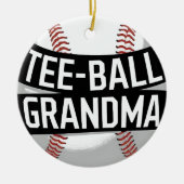 T-shirt-Ball Oma Teeball Grootmoeder Keramisch Ornament (Voorkant)