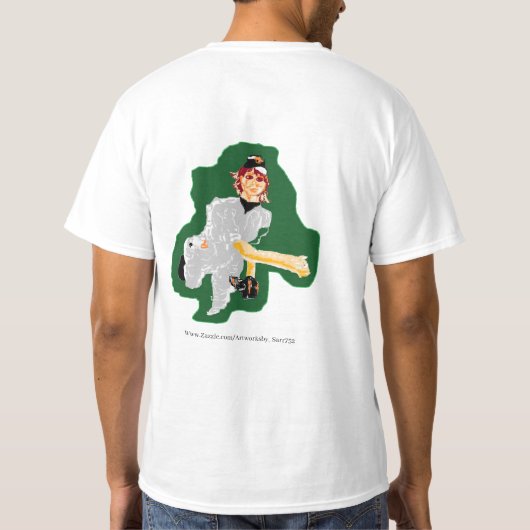 T-shirt : Baseball Player # 1 Pa (Achterkant)