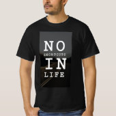 T-shirt based on motivation quote, for Men. (Voorkant)