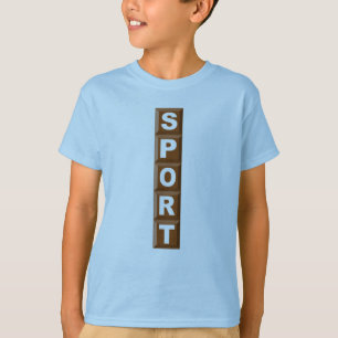 T-SHIRT BASIE BLEU CHOCOLAT SPORT