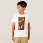 T-SHIRT BASIEK WITTE OHIO CHOCOLAT (Voorkant volledig)