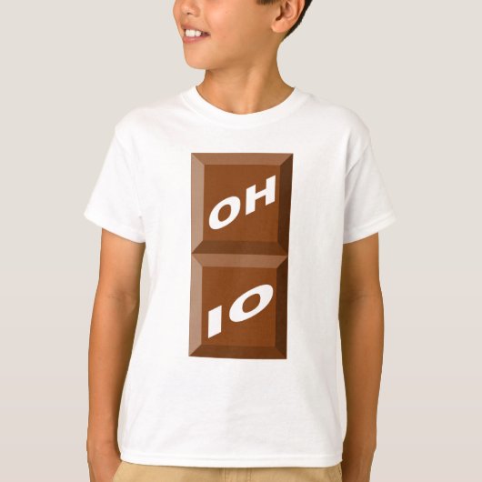 T-SHIRT BASIEK WITTE OHIO CHOCOLAT (Voorkant)